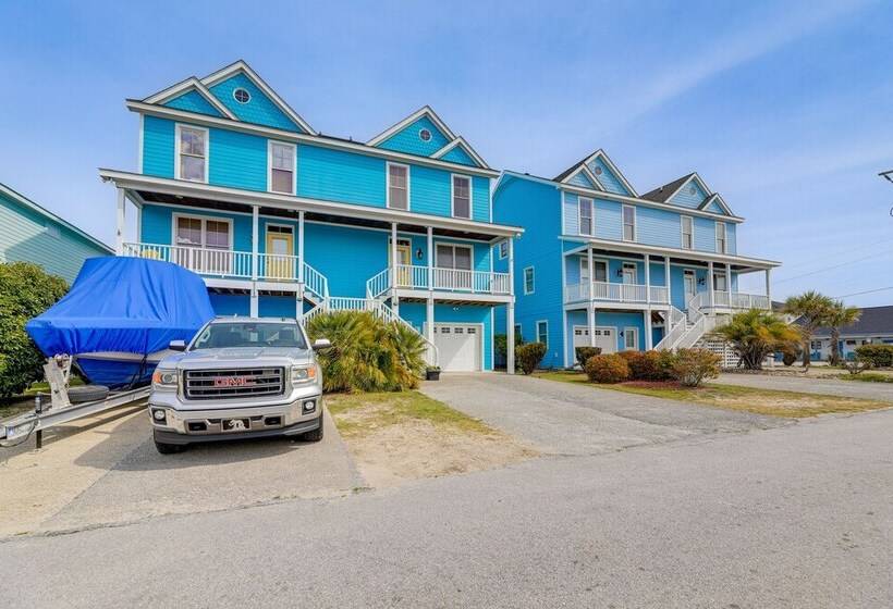 Atlantic Beach Retreat W/ 2 Decks: Steps To Beach!