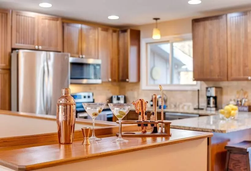 Game Room & Fire Pit: Chic Pocono Pines Home!