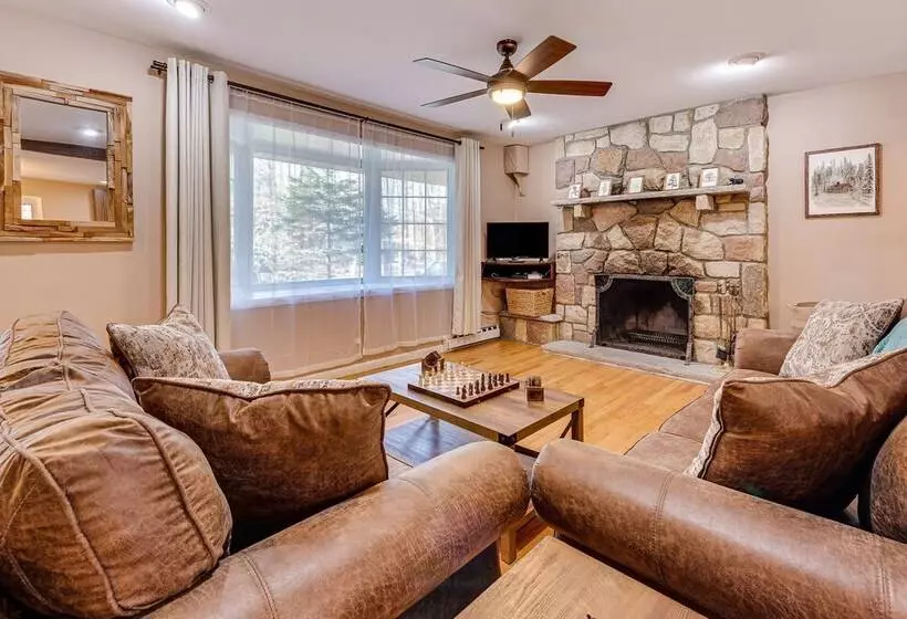 Game Room & Fire Pit: Chic Pocono Pines Home!