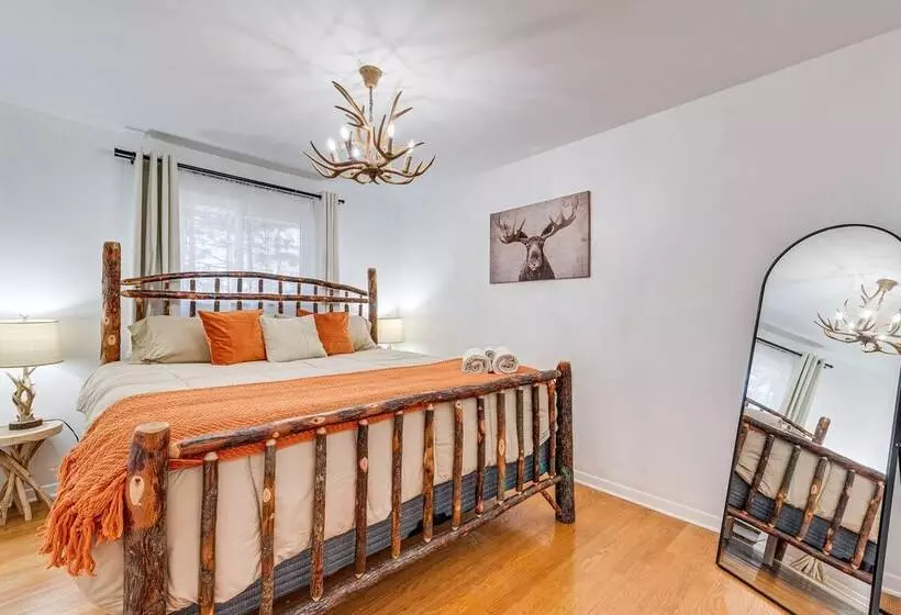 Game Room & Fire Pit: Chic Pocono Pines Home!