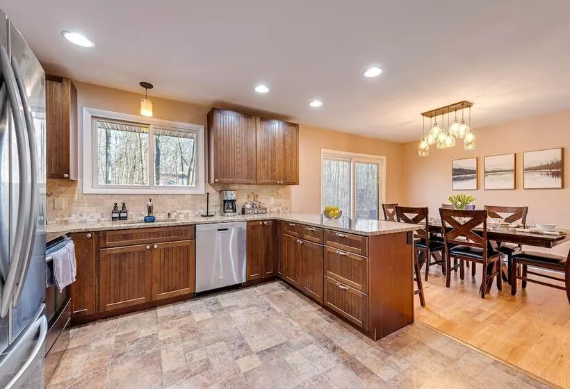 Game Room & Fire Pit: Chic Pocono Pines Home!