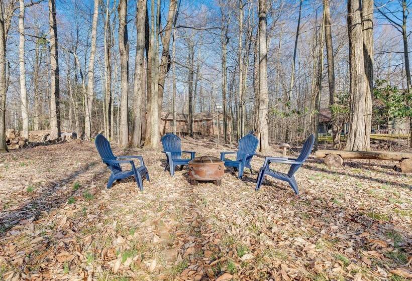 Game Room & Fire Pit: Chic Pocono Pines Home!