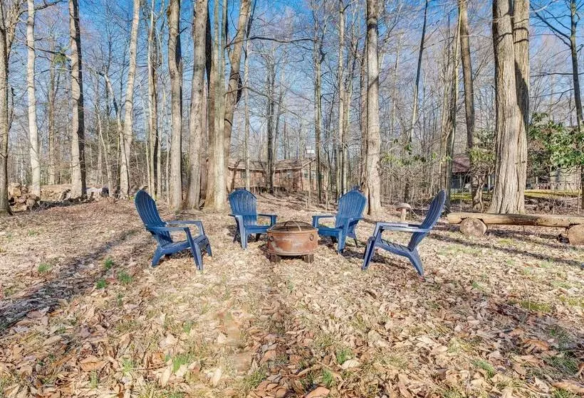 Game Room & Fire Pit: Chic Pocono Pines Home!