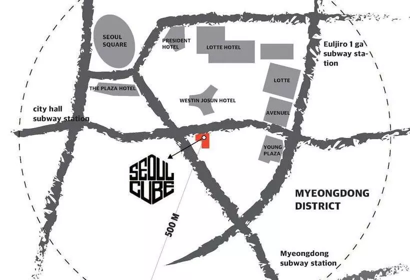 هتل کپسول Seoul Cube Myeongdong