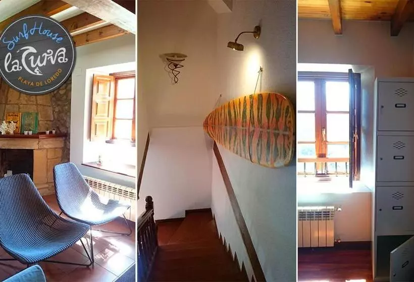 تختخواب و صبحانه La Curva Surfhouse   Hostel