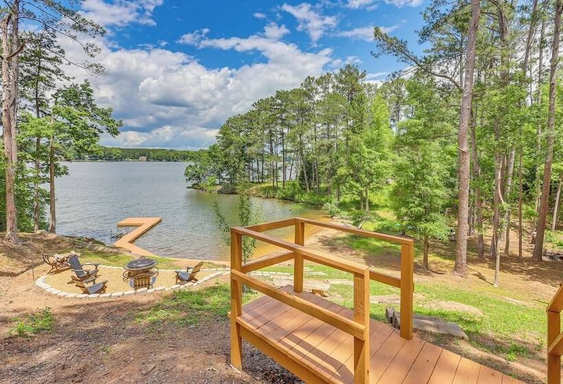 Lakefront Sparta Cabin W/ Private Beach & Dock!