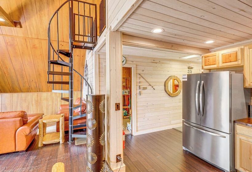 Lakefront Sparta Cabin W/ Private Beach & Dock!