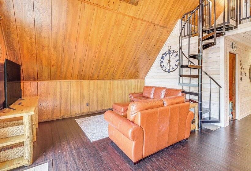 Lakefront Sparta Cabin W/ Private Beach & Dock!