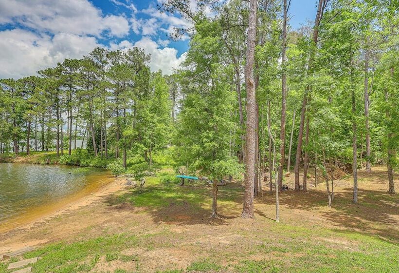 Lakefront Sparta Cabin W/ Private Beach & Dock!