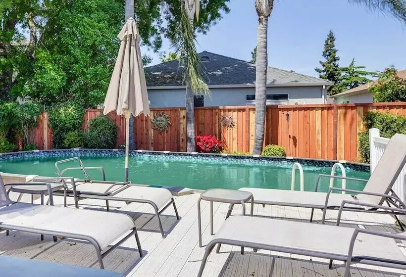 Pet Friendly Stockton Home W/ Private Pool & Grill