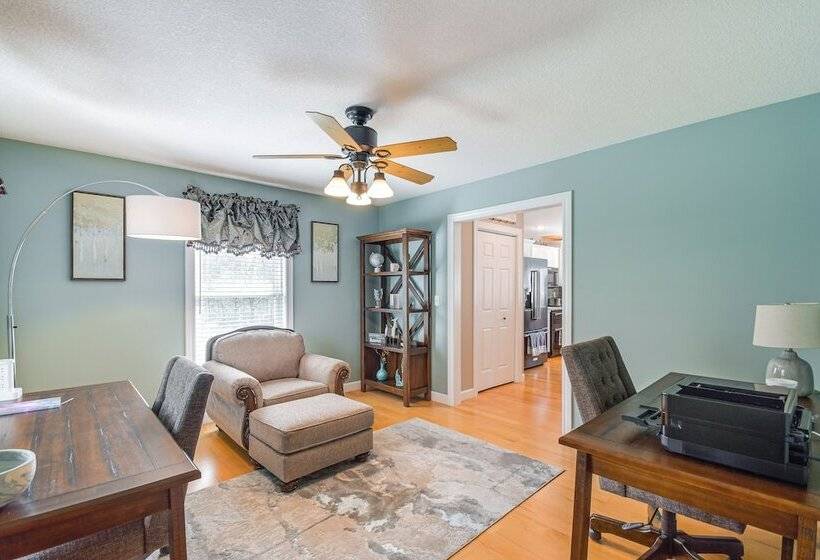 Rock Island Home W/ Private Yard & Fire Pit Table!