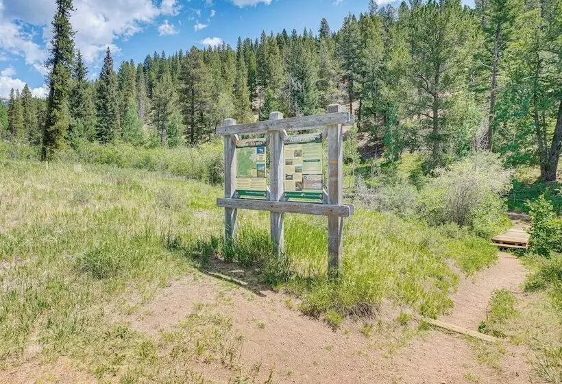 Patio & Hot Tub: Cozy Cabin Retreat In Bailey!