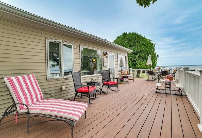 Dock & Kayaks: Waterfront Burt Lake Cottage