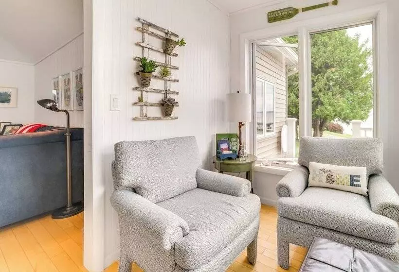 Dock & Kayaks: Waterfront Burt Lake Cottage