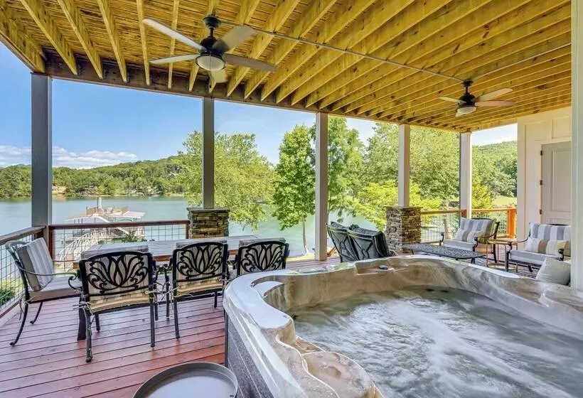 Lakefront Hiawassee Gem: Boat Dock W/ Rooftop Deck