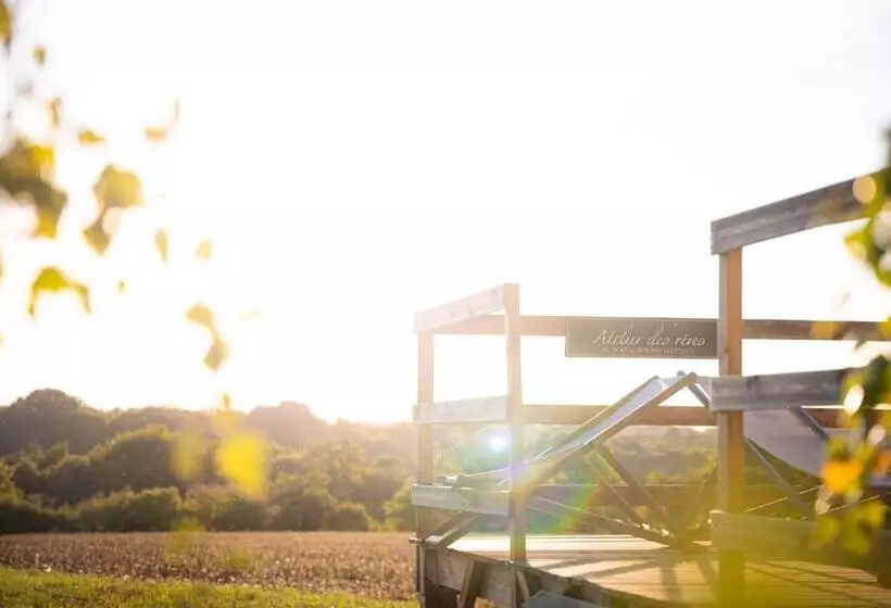 Aamiaismajoitus (B&B) L Enclave Insolite   Cabanes Avec Piscine Et Bains Nordiques