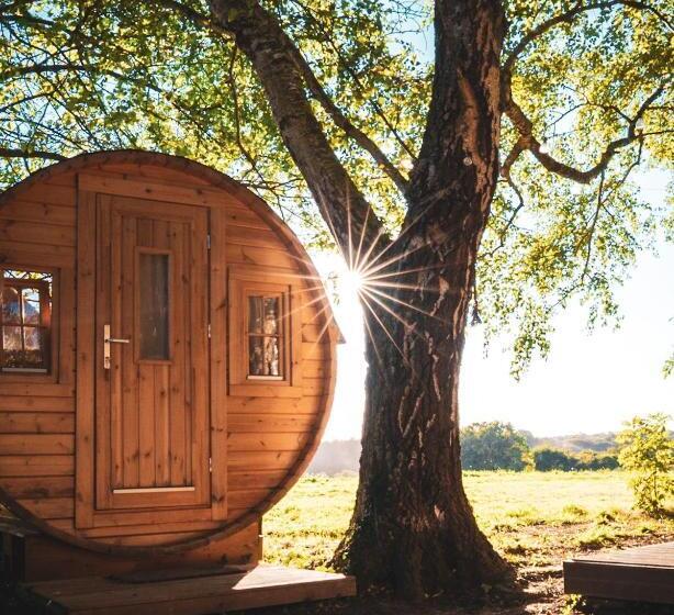 צימר L Enclave Insolite Cabanes Avec Piscine Et Bains Nordiques
