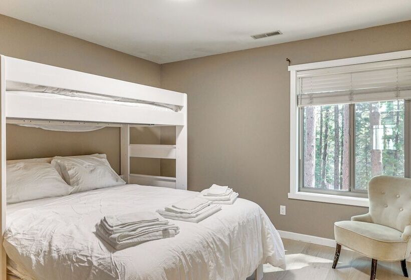 1 Mi To Beach: Tahoe City Retreat W/ Game Room