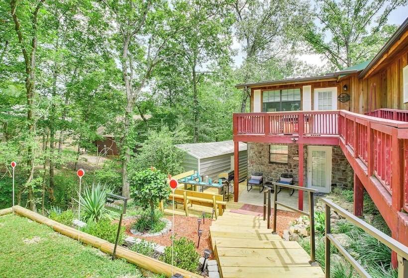 Hot Springs Retreat W/ Private Dock + Hot Tub!