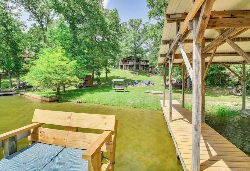 Hot Springs Retreat W/ Private Dock + Hot Tub!