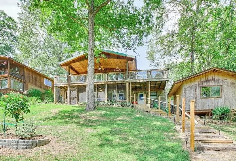 Hot Springs Retreat W/ Private Dock + Hot Tub!