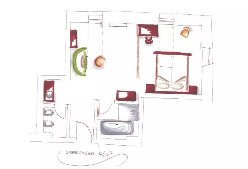 ベッドアンドブレックファースト Niedermairhof