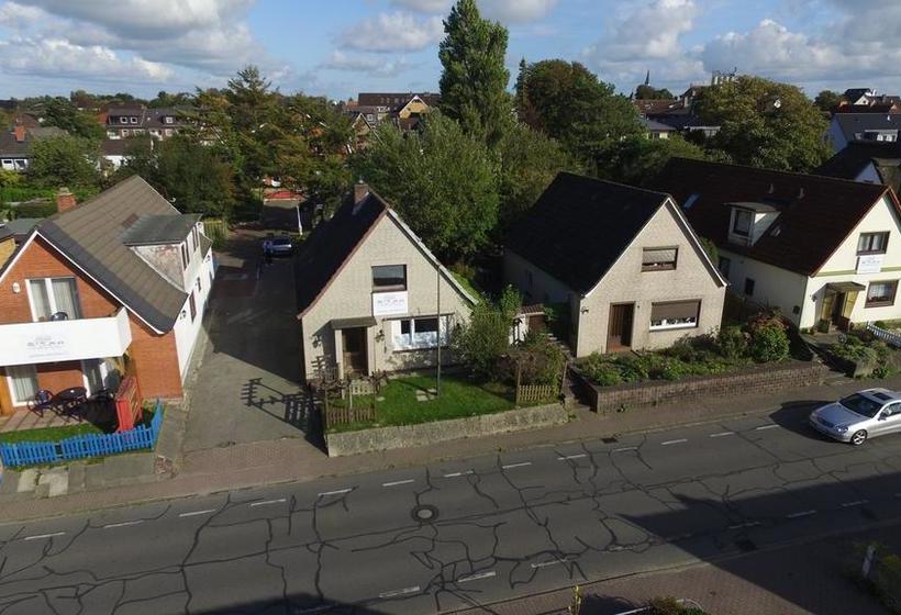 בית מלון כפרי Dorfkrug Büsum   Günstige Altbauzimmer Am Oland