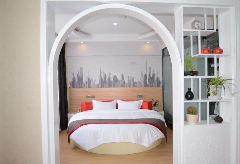 호텔 Thank Inn Gansu Tianshui Gangu County Binhe Road