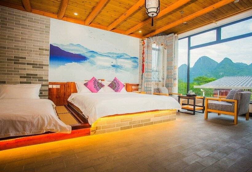 אתר נופש Tea Rhythm House Yangshuo