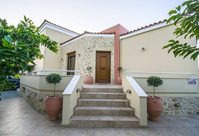 Cretan Vineyard Hill Villa Private Pool, Panoramic View, Beautiful Vineyard