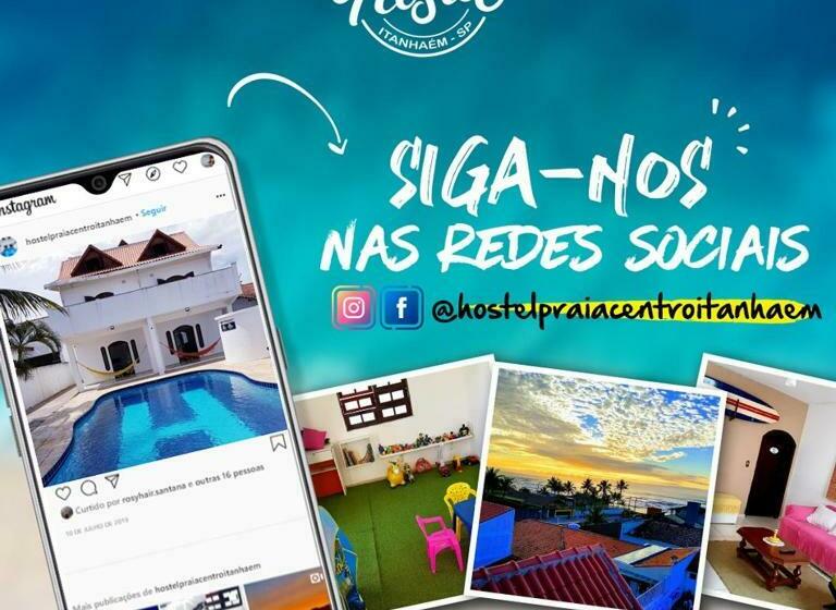 펜션 Hostel Praia Centro Itanhaém
