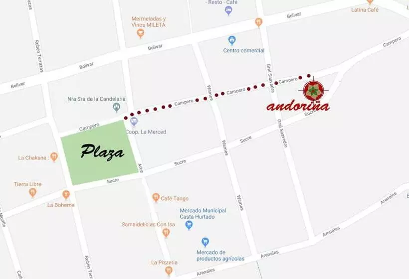 پانسیون Andoriña Hostal   Bed & Breakfast
