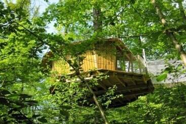 בית מלון כפרי Les Cabanes Du Lac Du Der