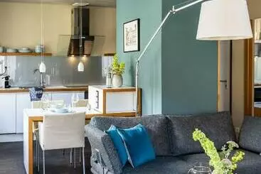 Hotelli The Green Rostock Apartment