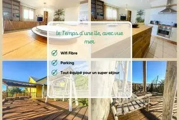 آپارتمان‌های توریست‌ها Maison Ville Le Temps D Une île, Avec Vue Mer