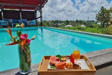 آپارتمان‌های توریست‌ها Villa De 4 Chambres Avec Piscine Privee Jacuzzi Et Jardin Clos A Baie Mahault A 5 Km De La Plage