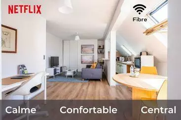 Apartamenty turystyczne Ideal Pro 10min Gare Hypercentre Wifi Longuedurée