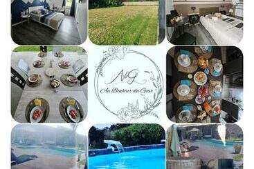 Bed and Breakfast Chambres D Hôtes Au Bonheur Du Gave Piscine Et Jacuzzi