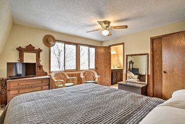 بيت ريفى Lakeview 10 Acre Kimball Cabin W/ Private Beach!