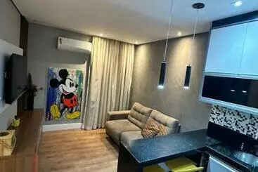 Auberge Flat Completo No Gonzaga Santos Uma Quadra Da Praia