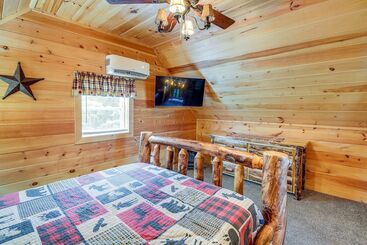 별장 Sevierville Cabin W/ Wraparound Deck + Lake Access