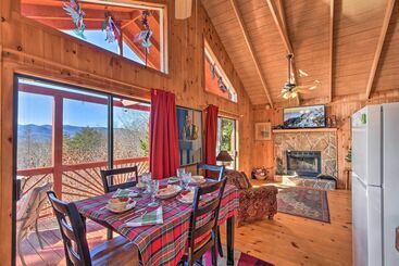 بيت ريفى Frog Leap  Hiawassee Cabin W/ Blue Ridge Mtn View