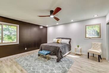 کلبه 1 Mi To Holmes Lake: Bright & Modern Lincoln Home!