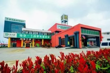 Hotelli Greentree Inn Jiangsu Lianyungang Donghai New Bus Station Express