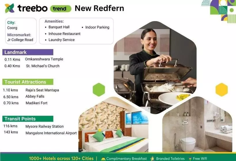 ホテル Treebo New Redfern, Madikeri