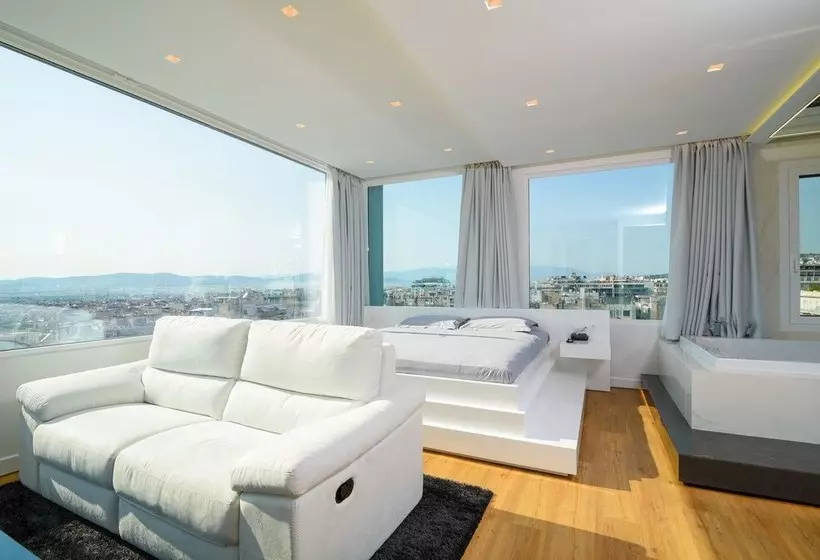 ペンション Majestic Homm Penthouse In The Heart Of Plaka