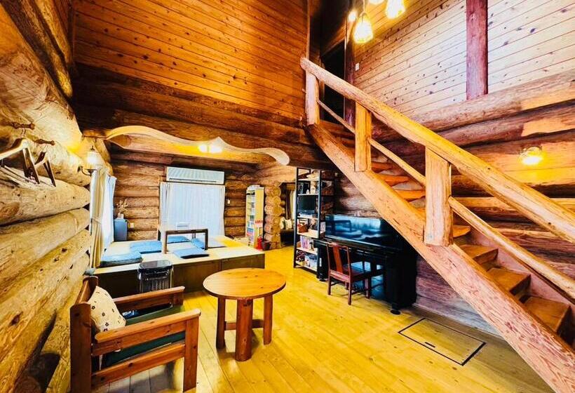 פנסיון Yufuin Log House No Yado Tom Sawyer