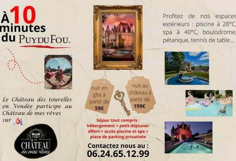 Aamiaismajoitus (B&B) Le Château Des Tourelles En Vendée