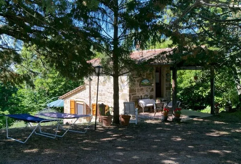 Typical Little Italian Property In The Middle Of Fruit Trees