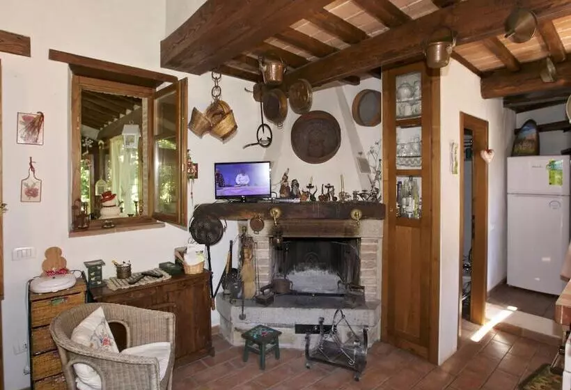 Typical Little Italian Property In The Middle Of Fruit Trees